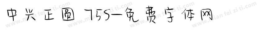 中兴正圆 75S字体转换